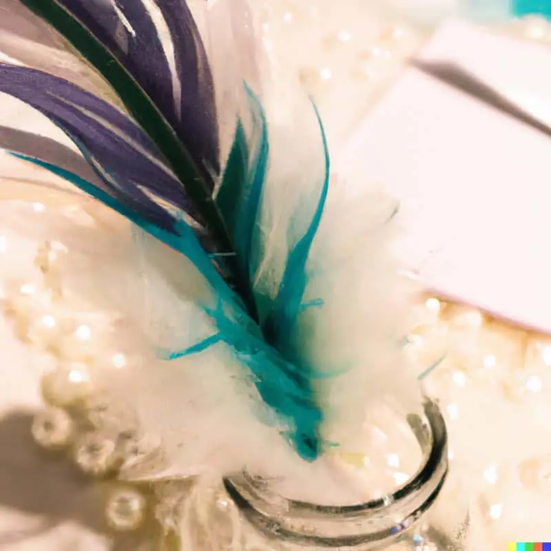 **Feather Centerpieces**