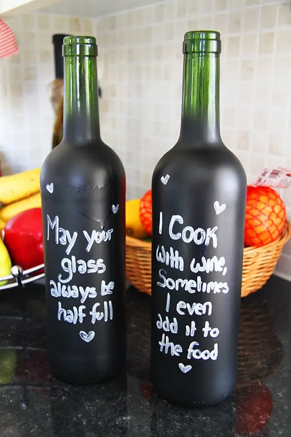 Kumaha Nyiptakeun Botol Chalkboard