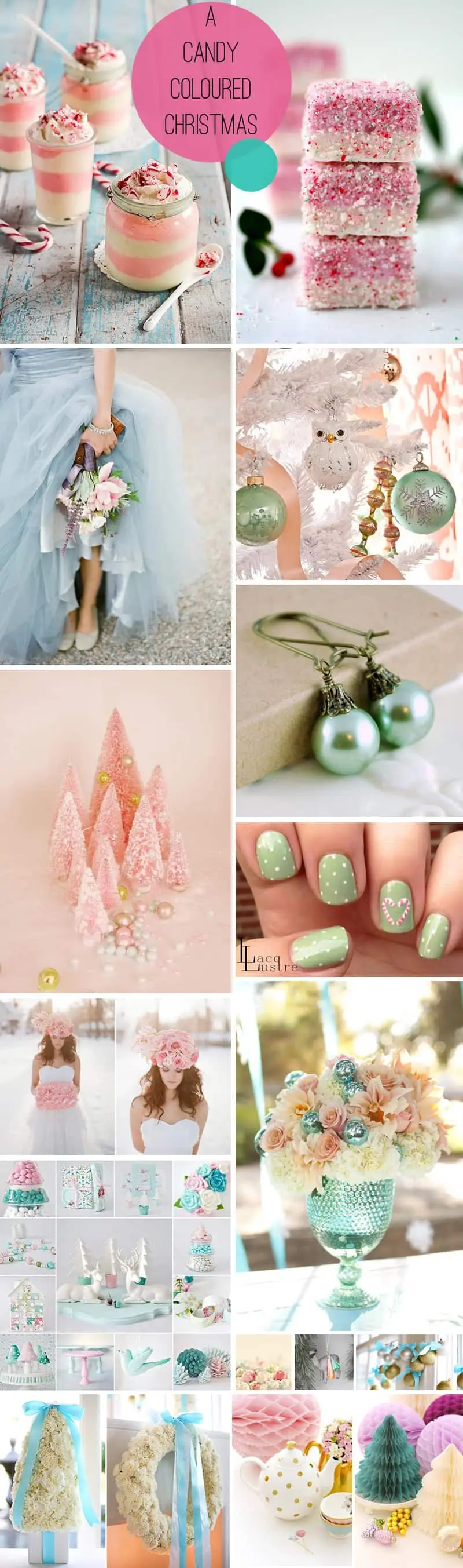 Τετάρτη Wedding Inspiration: A Candy Colored Christmas