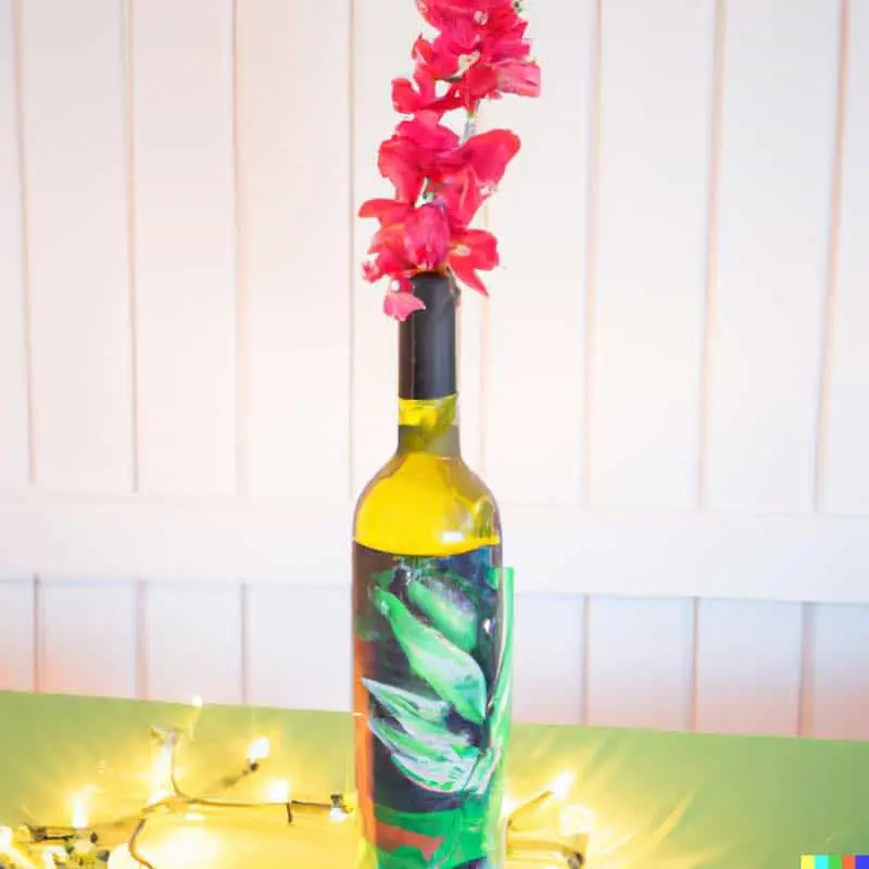 **Wine Bottle Centerpieces**